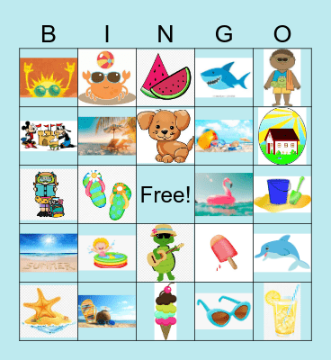 Summer Images Bingo Card