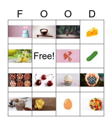 Count & Non-Count Foods Bingo Card