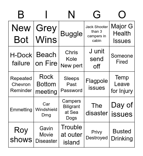 O-AT-KA Bingo Card
