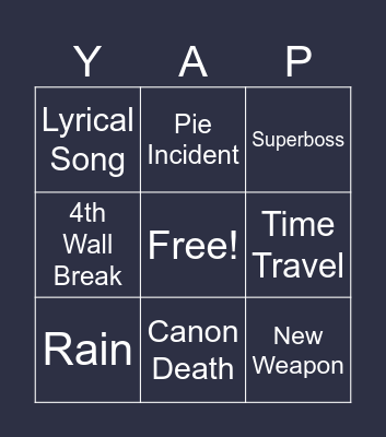 Block Tales Chapter 5 Rare Bingo Card