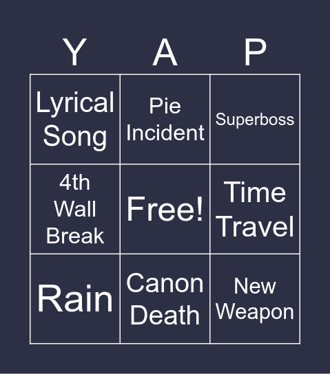 Block Tales Chapter 5 Rare Bingo Card