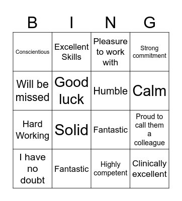 Lopez Graduation Bingo Card