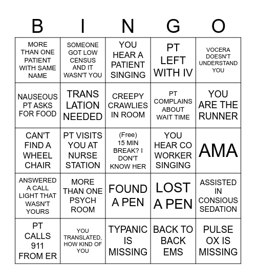 928 Bingo Card