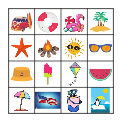 Summer BINGO Card