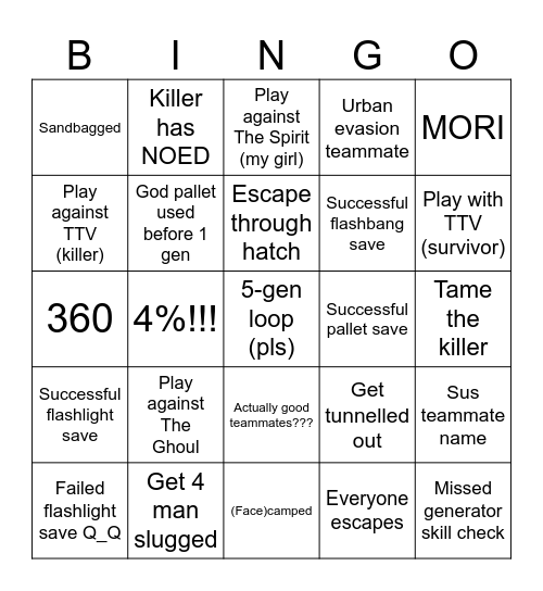 OBS Bingo Card