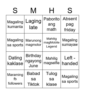 Welcome Back to School Bingo Card