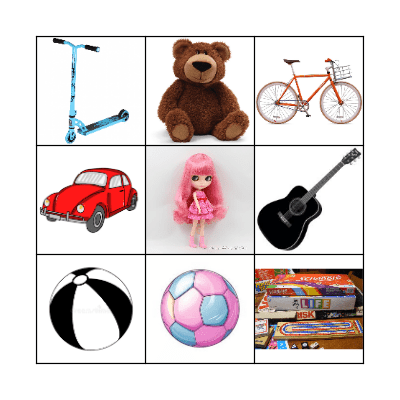TOYS Bingo Card