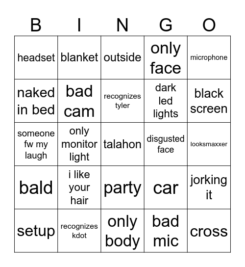bingo 15.6.25 Bingo Card