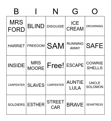 ADDY WALKER Bingo Card