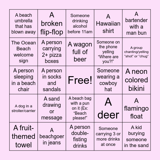 Bachelorette Bingo! Bingo Card