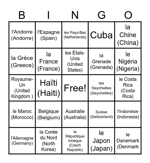 Stuff ig? Bingo Card