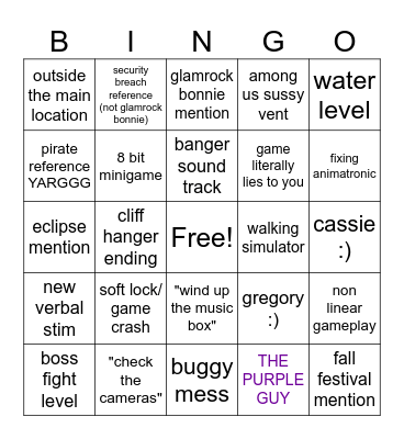 secret of THE MIMIC Bingo Card