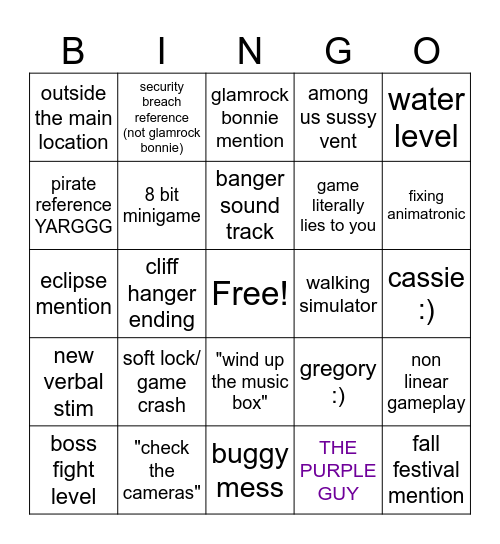 secret of THE MIMIC Bingo Card