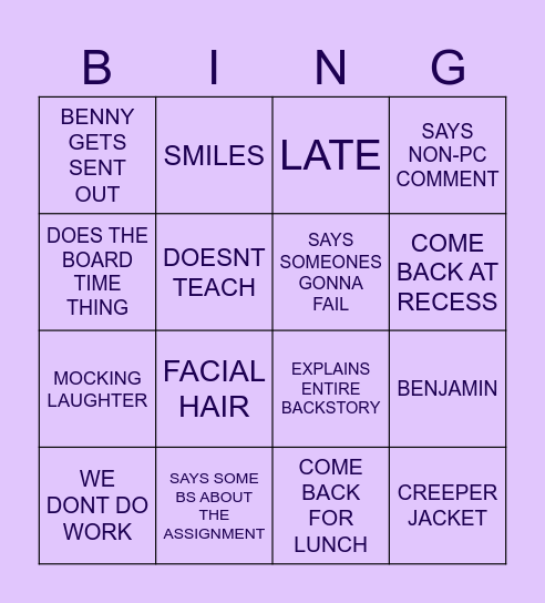GEO BINGO Card