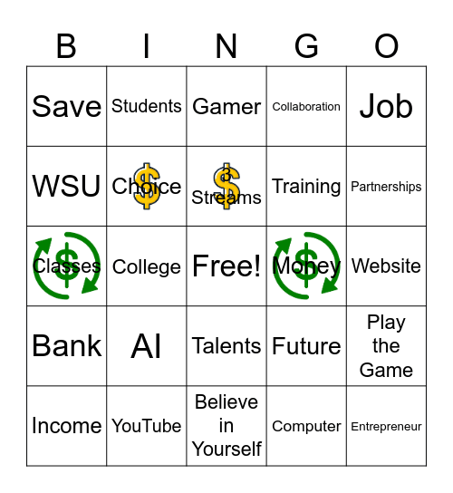 I Know What Money Is! Bingo Card