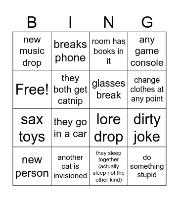 gay cats episode 2 Bingo Card