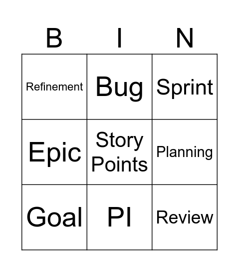 CDS Bingo Card