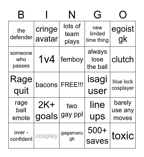 Azure Latch Bingo Card