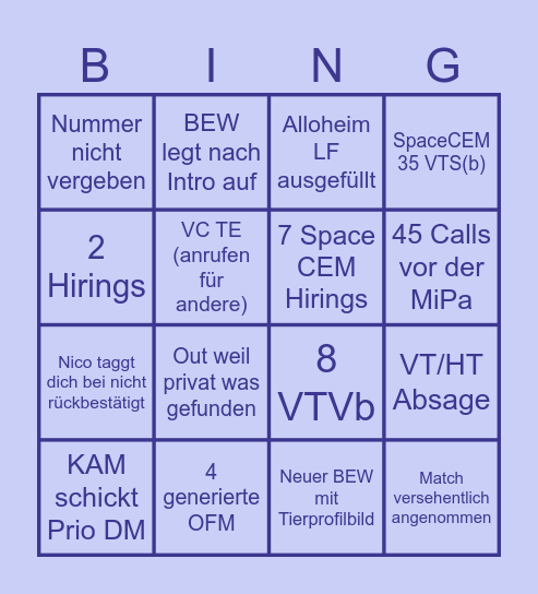 SpaceCEM 🌌🧑‍🚀 Bingo Card