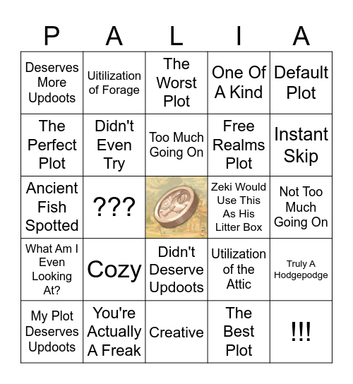Palia Home Tours Bingo Card Bingo Card