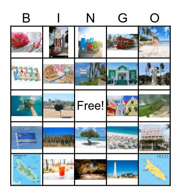 Aruba Bingo Card