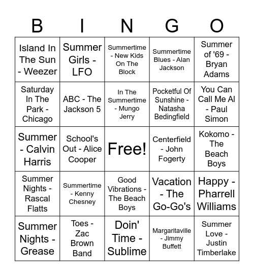 NEDP - Bonus Round Bingo Card