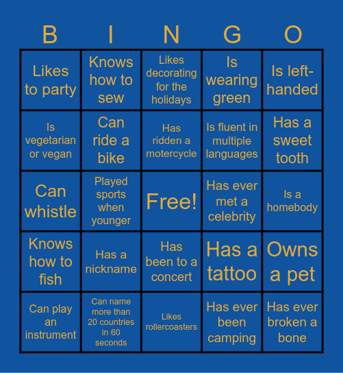 SMEED Bingo! Bingo Card
