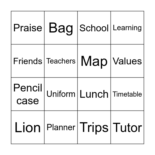 Bingo Card