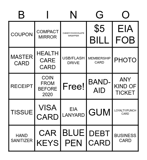 FIND ME BINGO #EIAStaffAppreciation Bingo Card