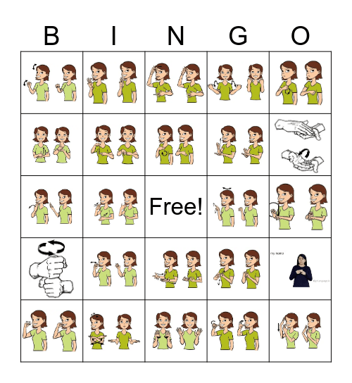 ASL bingo Card