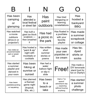ibex Let’s Get to Know You Bingo Card