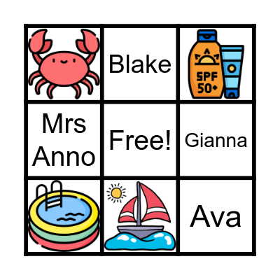 VERANO Bingo Card