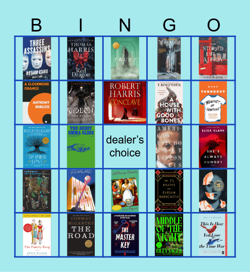 2025 books Bingo Card