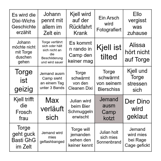 Hurricane 2025 Bingo Card