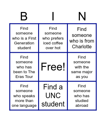 Early Career Panel Bingo Card
