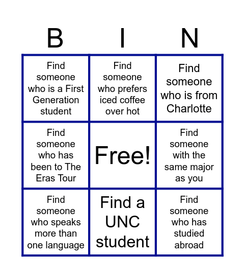 Early Career Panel Bingo Card