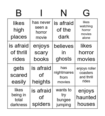 Find Someone Who... Bingo Card