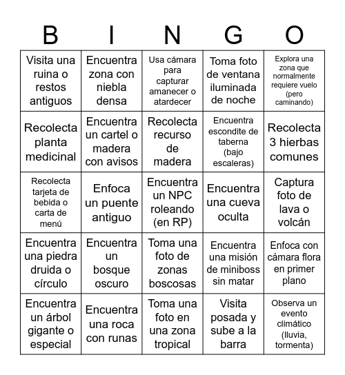 WoW Level 10 Bingo Card