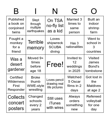 MMM RSG Bingo Card