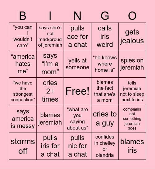 huda crashout ep 13 Bingo Card