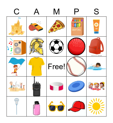 CAMP BINGO Card