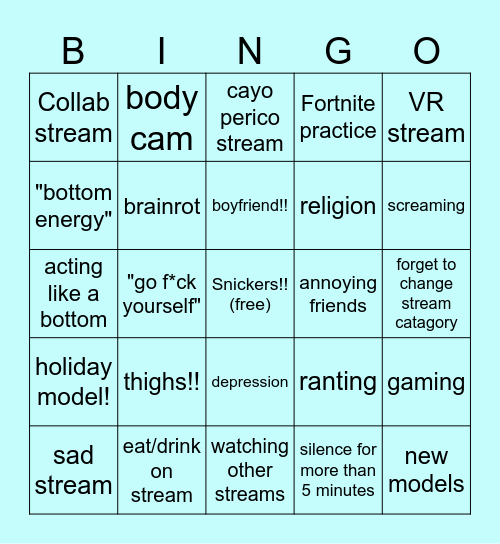 jovialbyte bingo Card