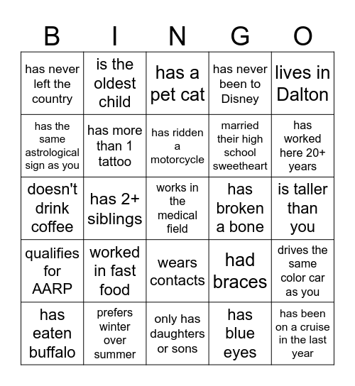 How well do you know your coworker? Who ... Bingo Card