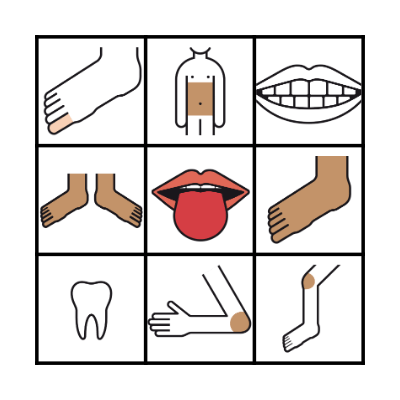 BODY Bingo Card