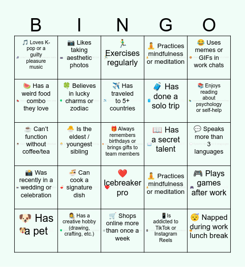 This is so HR of me Bingo Card