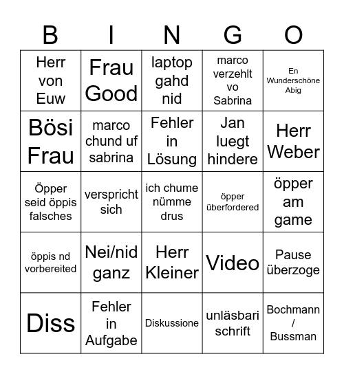 Sabrina Carpenter Bingo Card