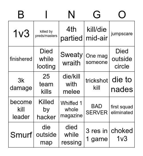 KOHAKU BINGO Card