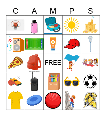 CAMP BINGO Card