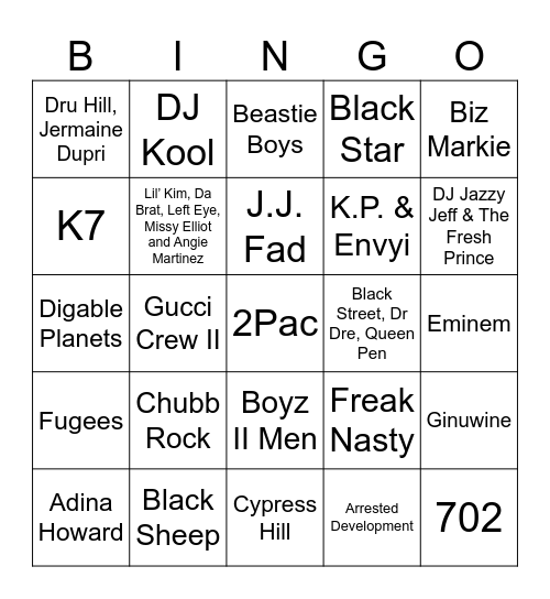 Game#1 99 "Problems but a Drink Ain't One" Bingo Card