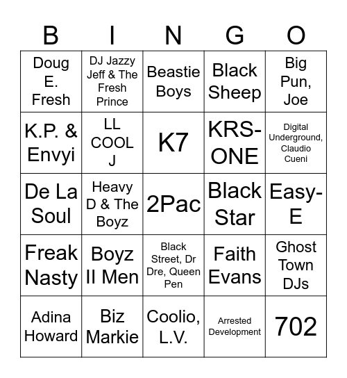 "99 Problems but a Drink Ain't One" - Game #1 Bingo Card